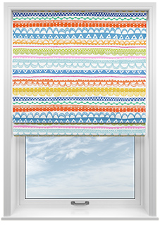 Bohemian, Brights - Twist&Fit Roman Blind